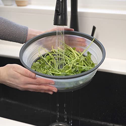 Tovolo - Vented Collapsible Microwave Splatter Proof Food Plate Cover, Charcoal - Image 5